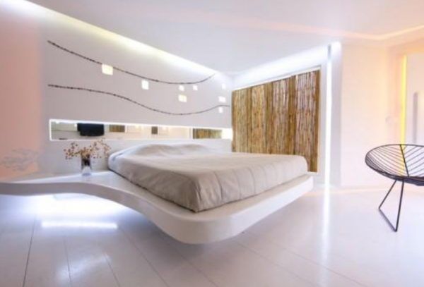 Desain modern dengan elemen futuristik dan tampilan bersih